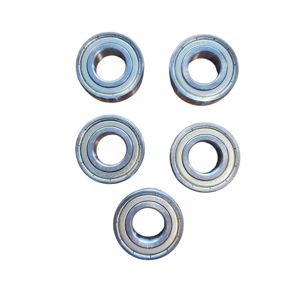 New Set of 5 R12ZZ Radial/Deep Groove Ball Bearing - Straight Bore, 0.7500 in ID